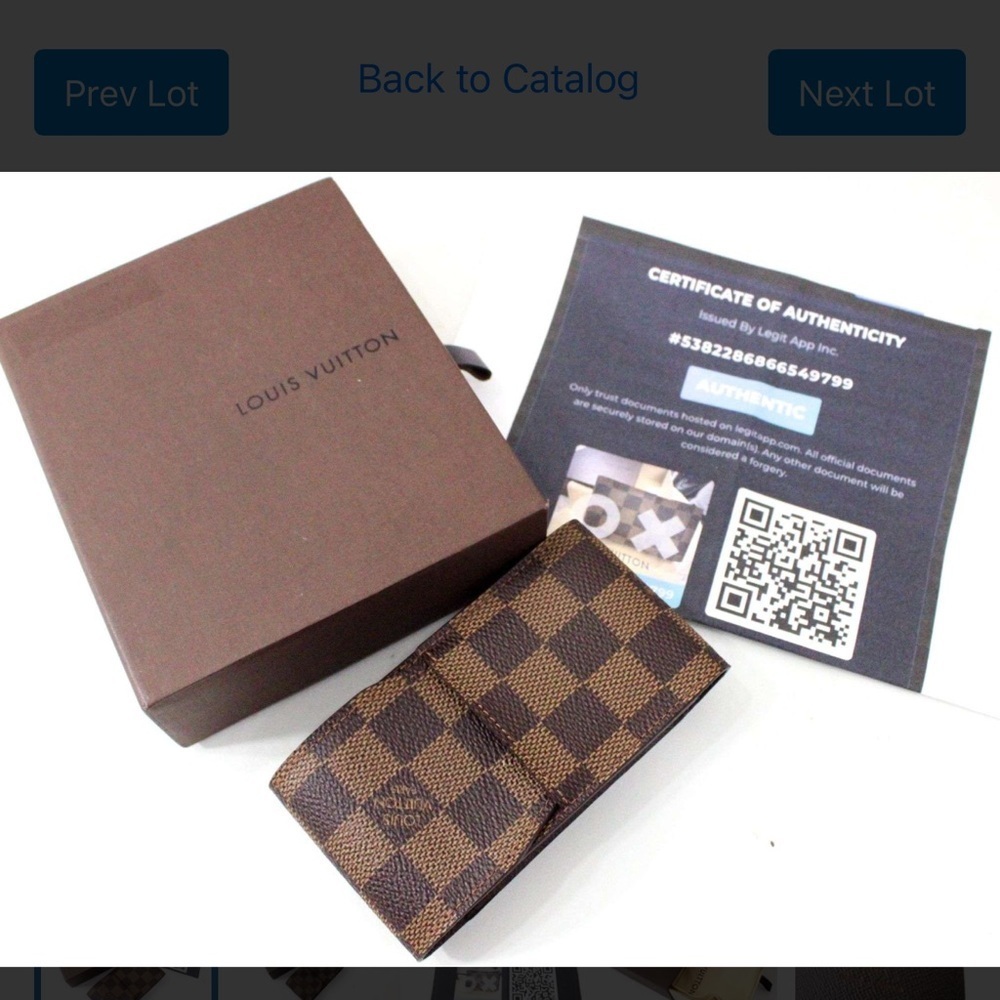 Louis Vuitton Damier Ebene Wallet - Picture 1 of 8